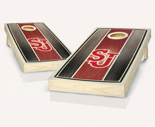St John's Red Storm Stained Stripe Cornhole Set