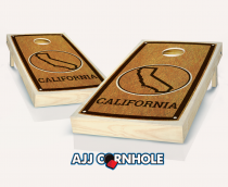 "California" State Stained Cornhole Set