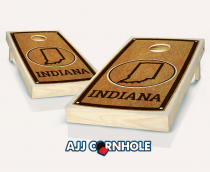 "Indiana" State Stained Cornhole Set