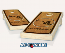 "Maryland" State Stained Cornhole Set