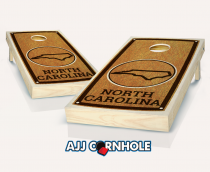 "North Carolina" State Stained Cornhole Set
