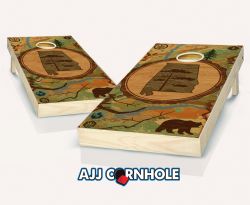 "Alabama - State Wood Homage" Cornhole Set