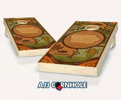 "Iowa- State Wood Homage" Cornhole Set