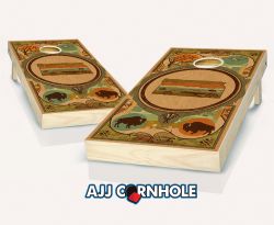 "Kansas - State Wood Homage" Cornhole Set