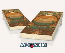"Oregon State Wood Homage" Cornhole Set