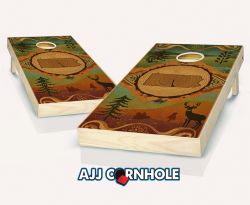 "Pennsylvania State Wood Homage" Cornhole Set