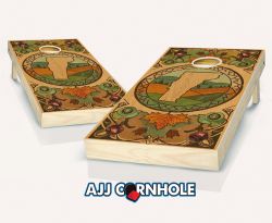 "Vermont State Wood Homage" Cornhole Set