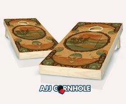 "Arizona - State Wood Homage" Cornhole Set