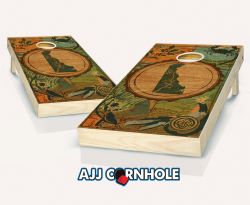 "Delaware - State Wood Homage" Cornhole Set