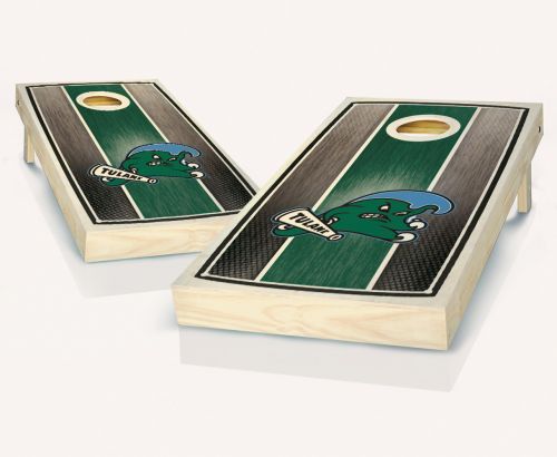 Tulane Green Wave Stained Strikpe Cornhole Set