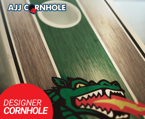 UAB Stained Stripe Cornhole Set #2