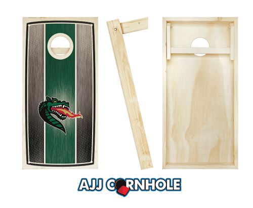 UAB Stained Stripe Cornhole Set #3