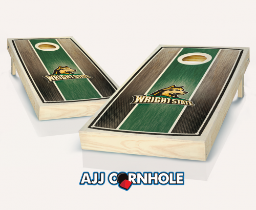 Wright State Stained Stripe Cornhole Set
