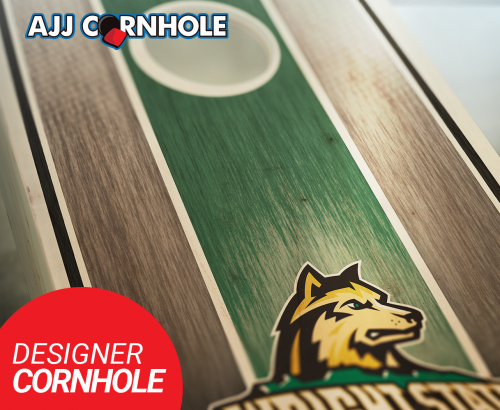 Wright State Stained Stripe Cornhole Set #2