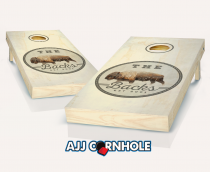 "Bison Family" Stained Cornhole Set