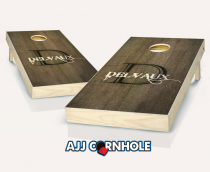 "Southern Gothic Monogram" Stained Cornhole Set