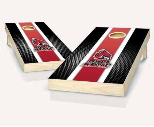 Ball State Cardinals Striped Cornhole Set