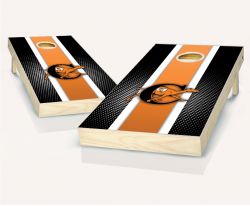 "Campbell Fighting Camels" Striped Cornhole Set