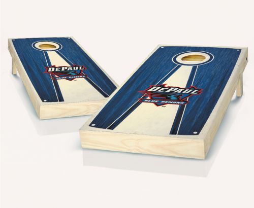 DePaul Stained Pyramid Cornhole Set