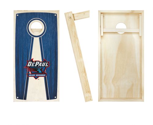 DePaul Stained Pyramid Cornhole Set #2