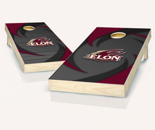 Elon Phoenix Swoosh Cornhole Set