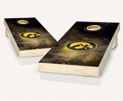 Iowa Hawkeyes Smoke Cornhole Set