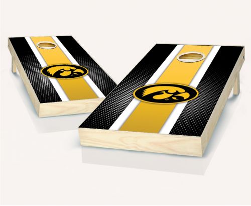 Iowa Hawkeyes Striped Cornhole Set