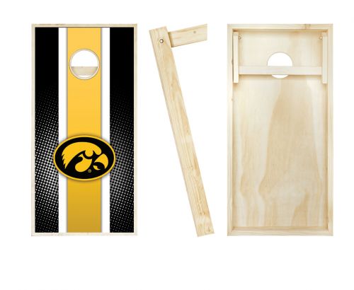 Iowa Hawkeyes Striped Cornhole Set #2
