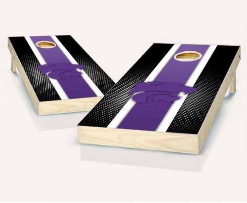 Kansas State Wildcats Striped Cornhole Set