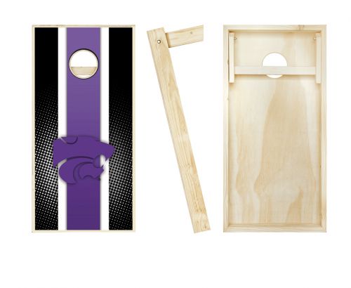 Kansas State Wildcats Striped Cornhole Set #2
