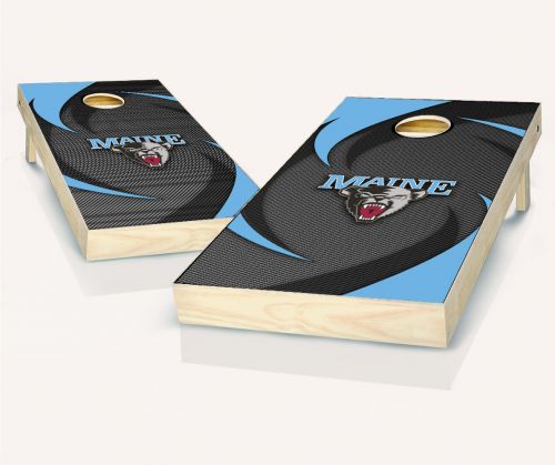 Maine Black Bears Swoosh Cornhole Set
