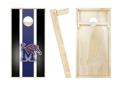 Memphis Tigers Striped Cornhole Set #2