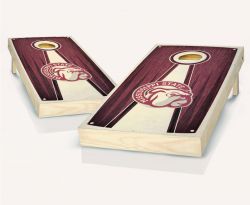 Mississippi State Stained Pyramid Cornhole Set