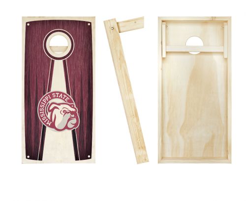 Mississippi State Stained Pyramid Cornhole Set #2