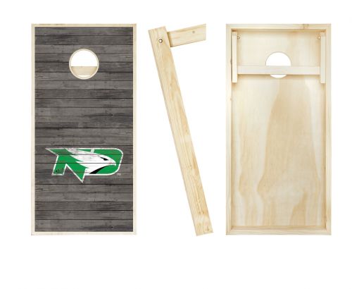 North Dakota Fighting Hawks Distressed Cornhole Set #2