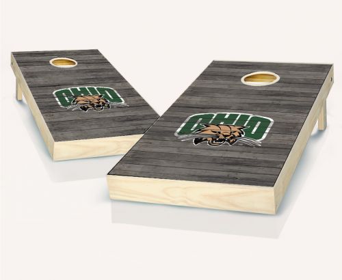 Ohio Bobcats Distressed Cornhole Set