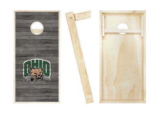 Ohio Bobcats Distressed Cornhole Set #2