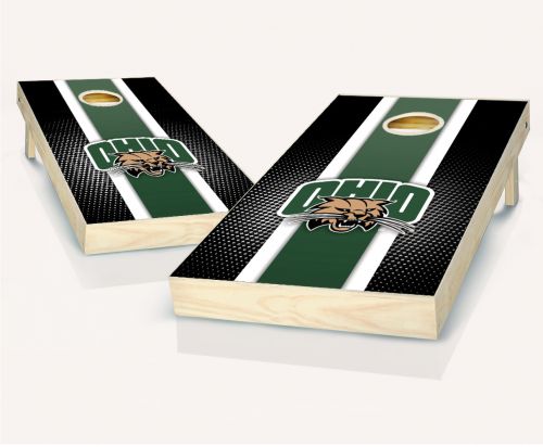 Ohio Bobcats Striped Cornhole Set