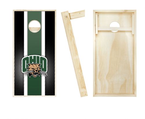 Ohio Bobcats Striped Cornhole Set #2