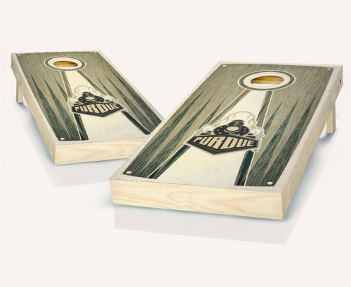 Purdue Stained Pyramid Cornhole Set