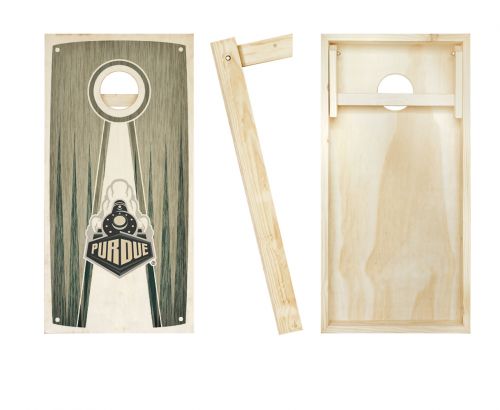 Purdue Stained Pyramid Cornhole Set #2