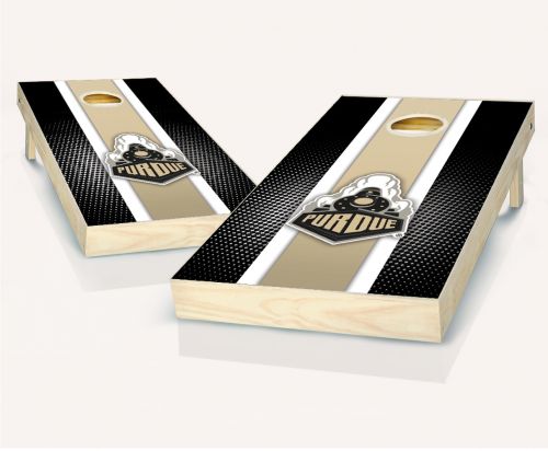 Purdue Boilermakers Striped Cornhole Set
