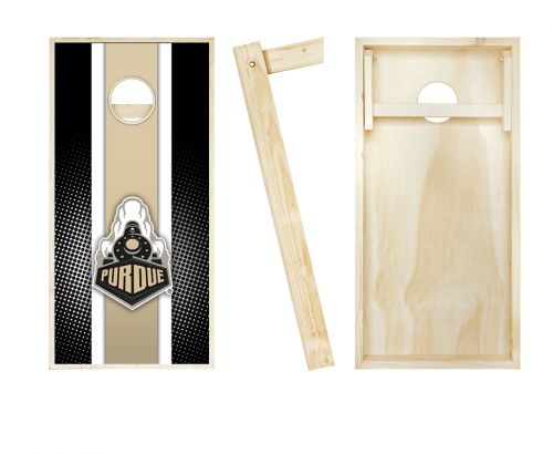Purdue Boilermakers Striped Cornhole Set #2