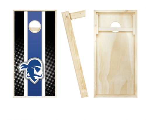 Seton Hall Pirates Striped Cornhole Set #2