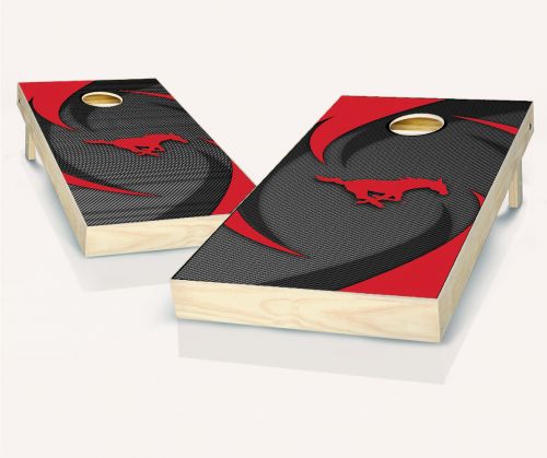 SMU Mustangs Swoosh Cornhole Set
