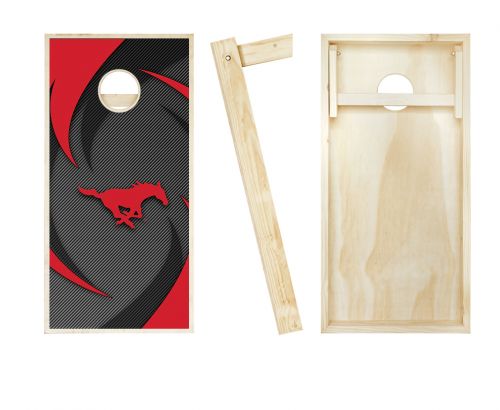 SMU Mustangs Swoosh Cornhole Set #2