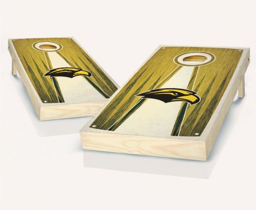 Southern Miss Stained Pyramid Cornhole Set #1