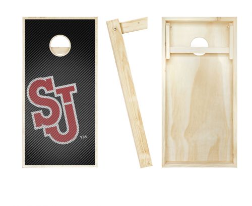 St John's Red Storm Slanted Cornhole Set #2