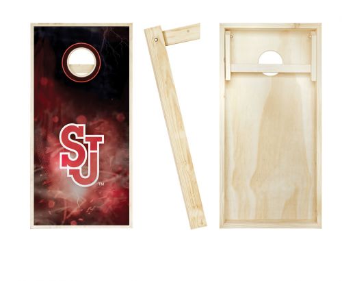 St John's Red Storm Smoke Cornhole Set #2