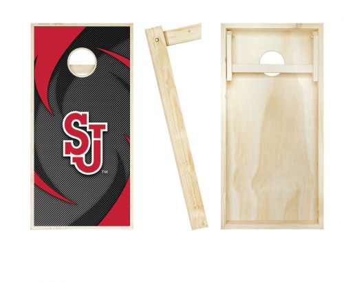 St John's Red Storm Swoosh Cornhole Set #2
